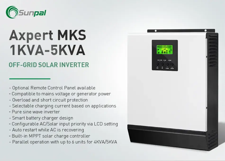 Thiết bị biến tần năng lượng mặt trời Off Grid Sunpal 24V 48V 220V - Lựa chọn tốt cho hệ thống năng lượng mặt trời PV hình ảnh 12-description