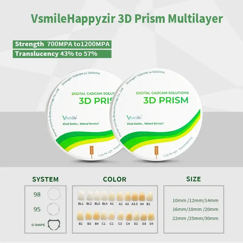 Giải pháp phay nha khoa CAD/Cam với Khối Zirconia chất lượng cao hình ảnh 13-description