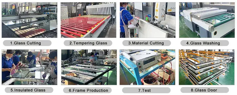 Thiết bị phòng lạnh trưng bày sản phẩm cho khu vực bia với cửa kính tại siêu thị hình ảnh 22-description