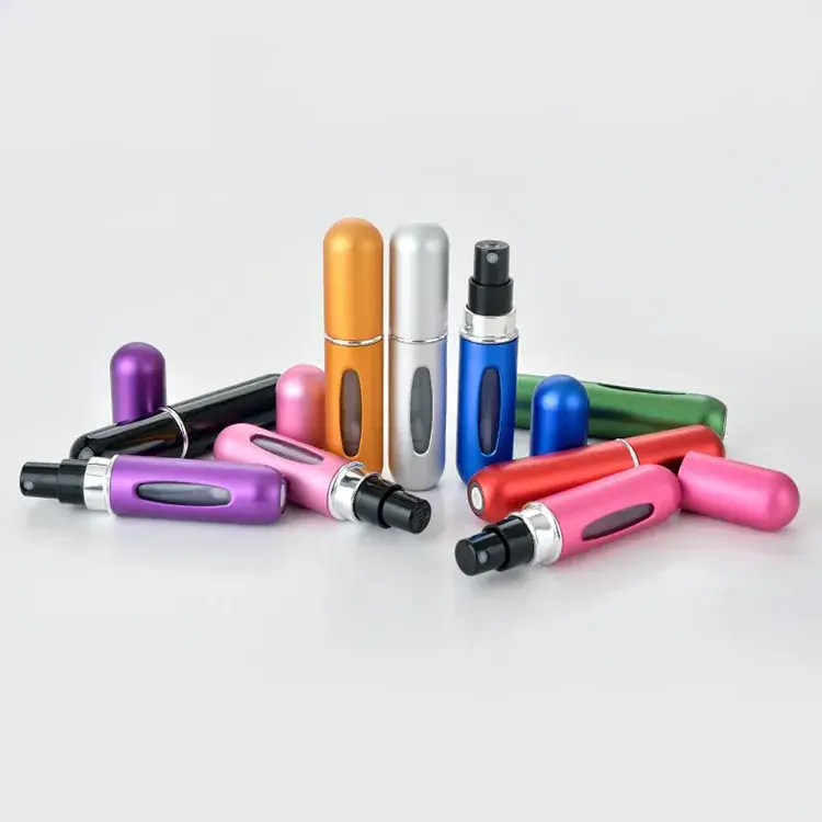 Bình xịt nước hoa mini du lịch 5ml và 8ml tái sử dụng, phong cách Corlorful với nắp nhôm hình ảnh 20-description