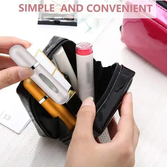 Bình xịt nước hoa mini du lịch 5ml và 8ml tái sử dụng, phong cách Corlorful với nắp nhôm