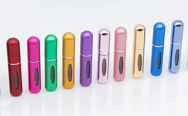 Bình xịt nước hoa mini du lịch 5ml và 8ml tái sử dụng, phong cách Corlorful với nắp nhôm hình ảnh 19-description