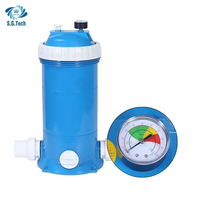 Bể bơi sử dụng sợi thủy tinh và bộ lọc nước cartridge