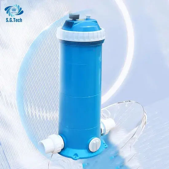 Bể bơi sử dụng sợi thủy tinh và bộ lọc nước cartridge