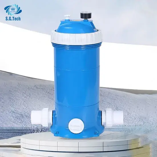 Bể bơi sử dụng sợi thủy tinh và bộ lọc nước cartridge