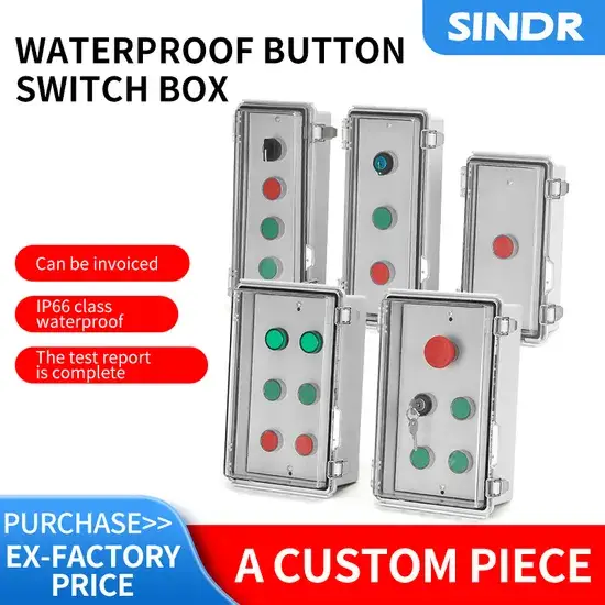 Ốp chống nước dành cho công tắc nhấn và bộ điều khiển khẩn cấp
