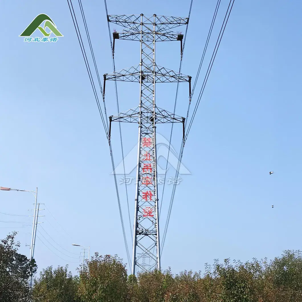 Tháp truyền tải điện Tainuo Power Trung Quốc, chất liệu Q235B/A36, phủ mạ kẽm - Sản phẩm chất lượng hình ảnh 15-description