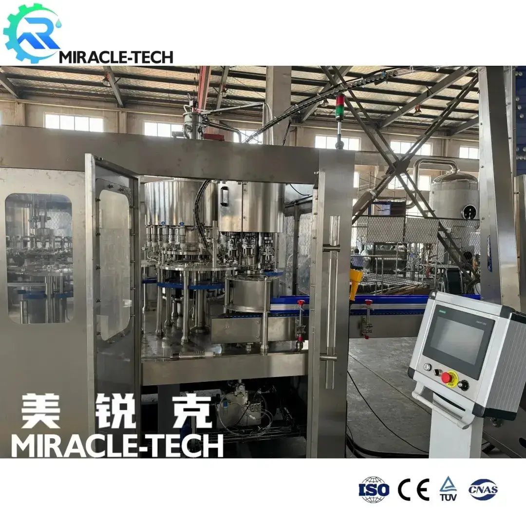 Dây chuyền sản xuất máy chiết rót đồ uống trong lon nhôm tiên tiến, sản lượng 10000bph, dung tích từ 300-2000ml