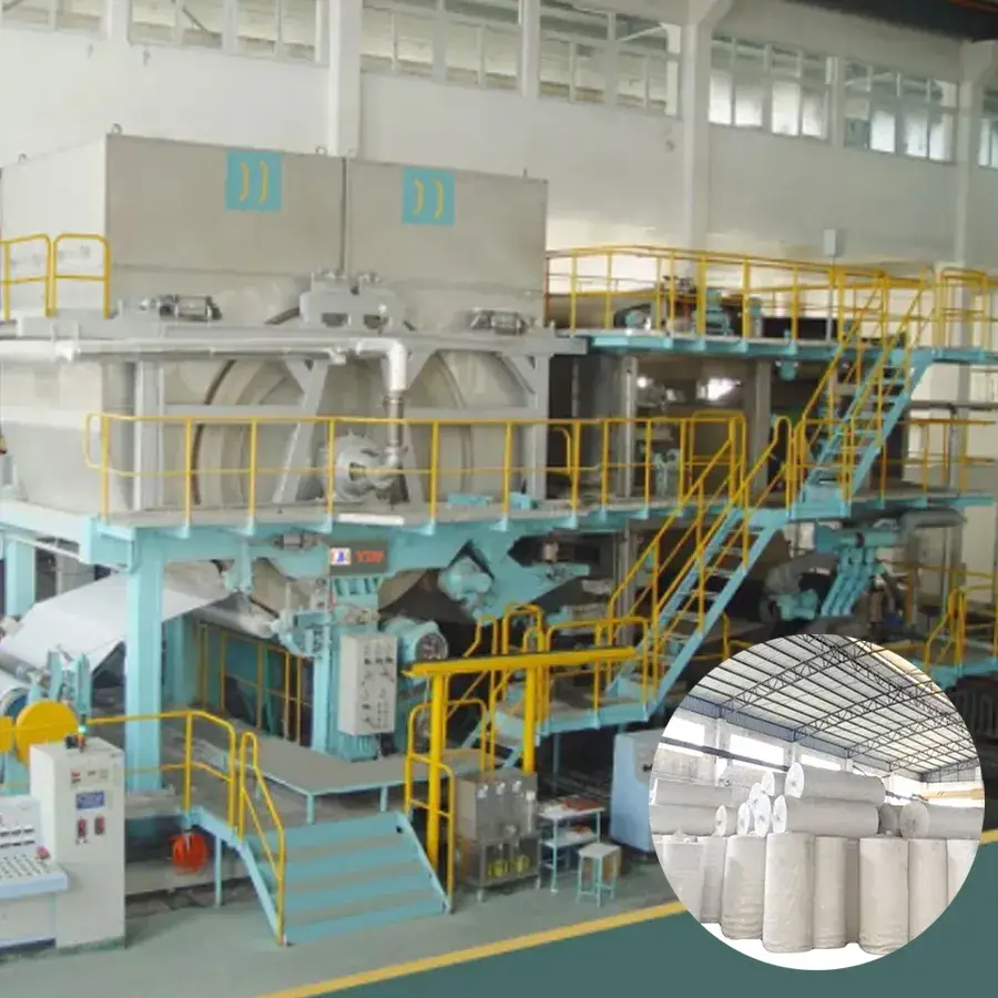 Máy sản xuất cuộn giấy vệ sinh jumbo từ nguyên liệu bột tre được sử dụng rộng rãi
