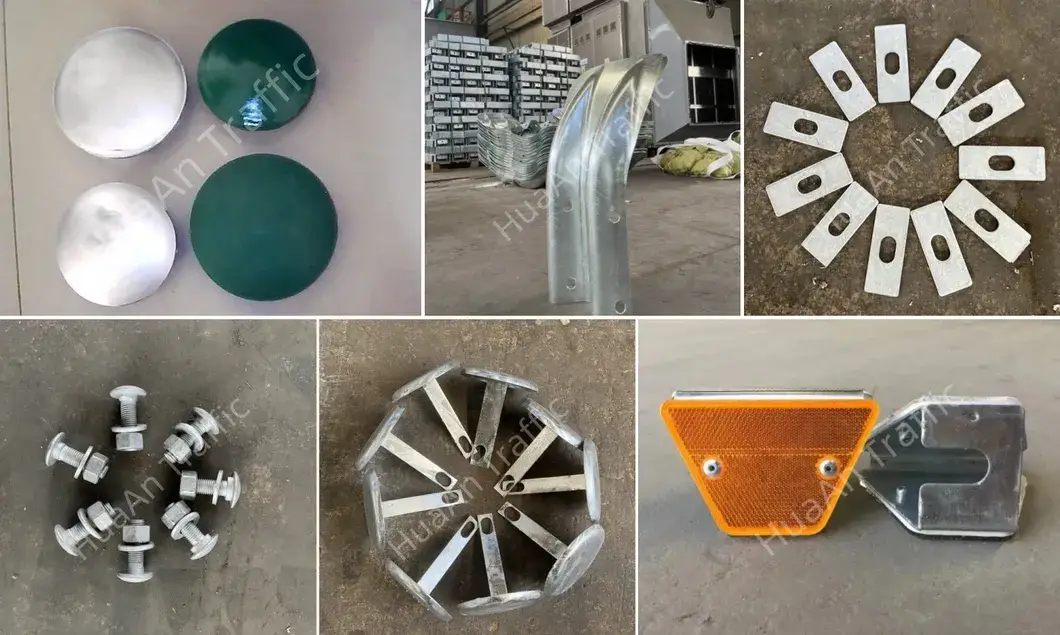 Rào chắn thép mạ kẽm an toàn cho đường cao tốc với khả năng hấp thụ va chạm cao hình ảnh 24-description