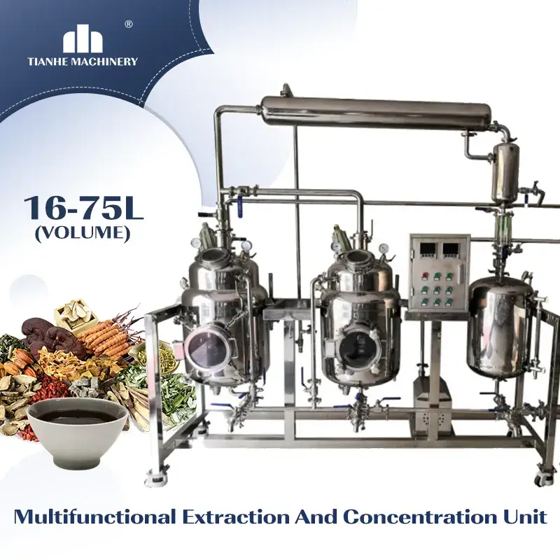 Máy chiết xuất tinh chất từ sữa bằng thép không gỉ Tianhe - Thiết bị cô đặc dầu rượu