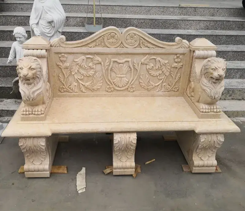 Bàn ghế đá granit sáng tạo cho không gian ngoại thất hình ảnh 13-description