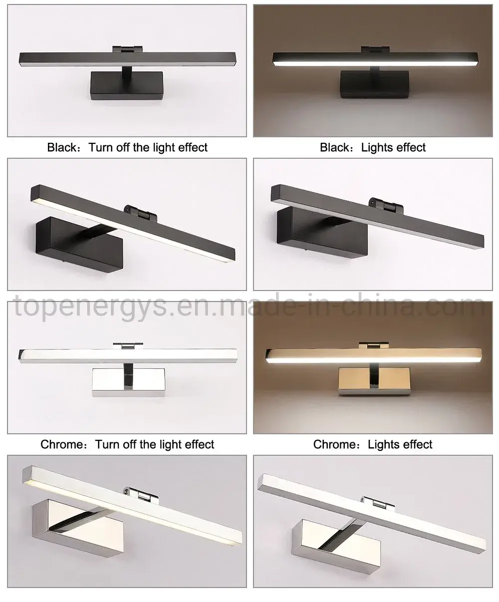 Bộ đèn LED ánh sáng tự nhiên dành cho phòng tắm và gương trang điểm khách sạn, đèn LED điều chỉnh ánh sáng mỹ phẩm hình ảnh 19-description