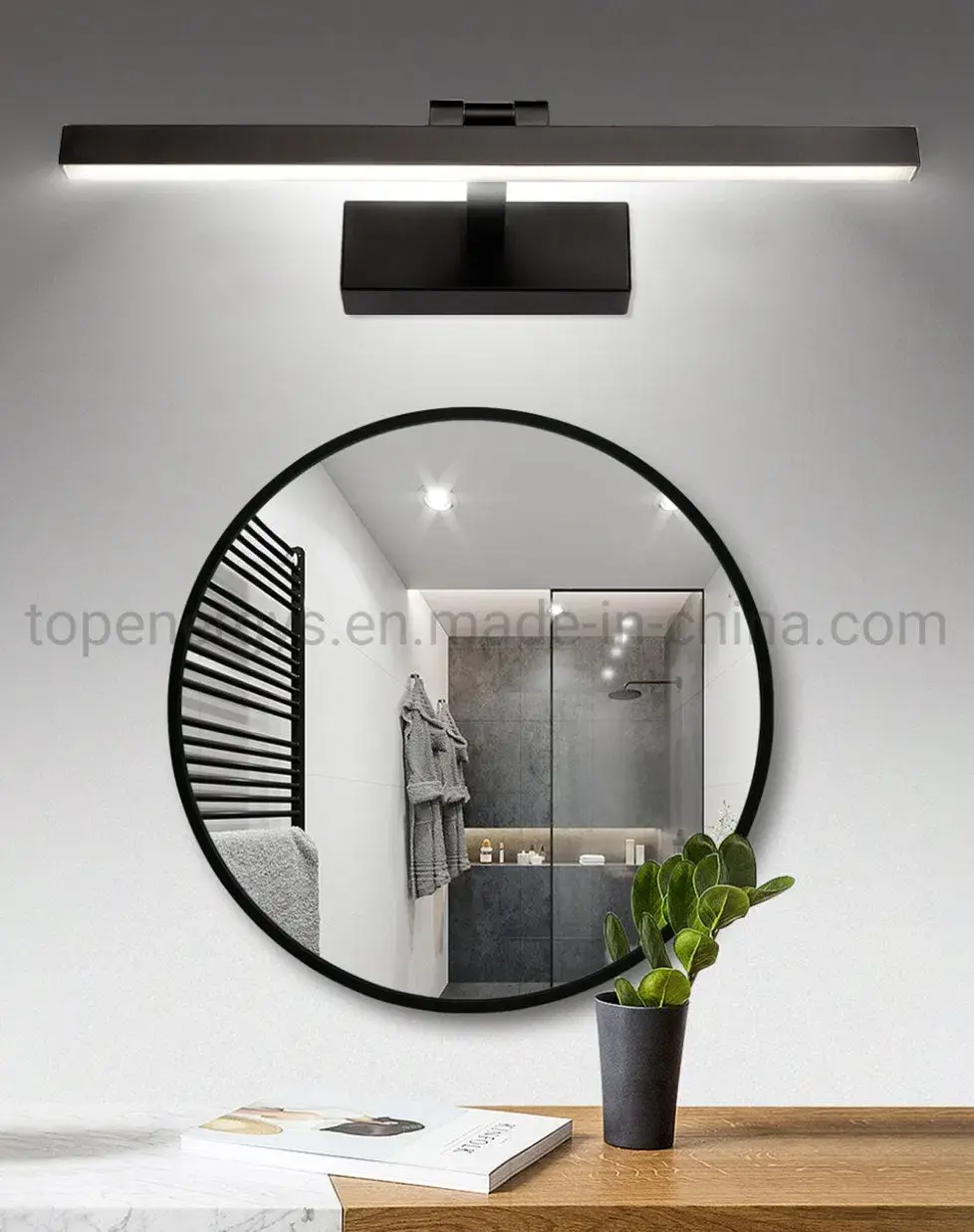 Bộ đèn LED ánh sáng tự nhiên dành cho phòng tắm và gương trang điểm khách sạn, đèn LED điều chỉnh ánh sáng mỹ phẩm hình ảnh 12-description