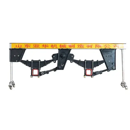 Hệ thống treo lá nhíp cho rơ moóc, linh kiện treo trục rơ moóc