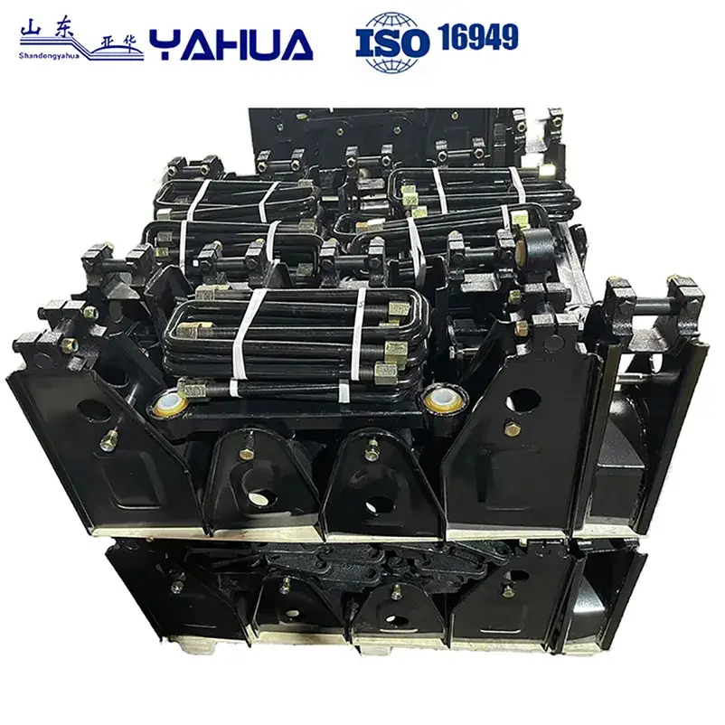 Hệ thống treo lá nhíp cho rơ moóc, linh kiện treo trục rơ moóc