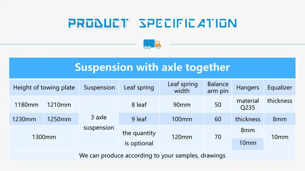 Phụ tùng cân bằng treo xe moóc và xe moóc xả chất lượng cao hình ảnh 13-description