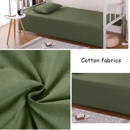 Bộ chăn và ga trải giường cotton màu xanh dành cho người lớn