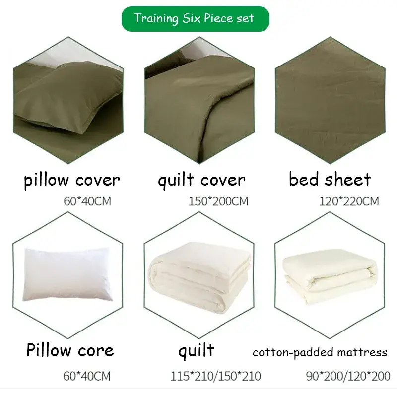 Bộ chăn và ga trải giường cotton màu xanh dành cho người lớn
