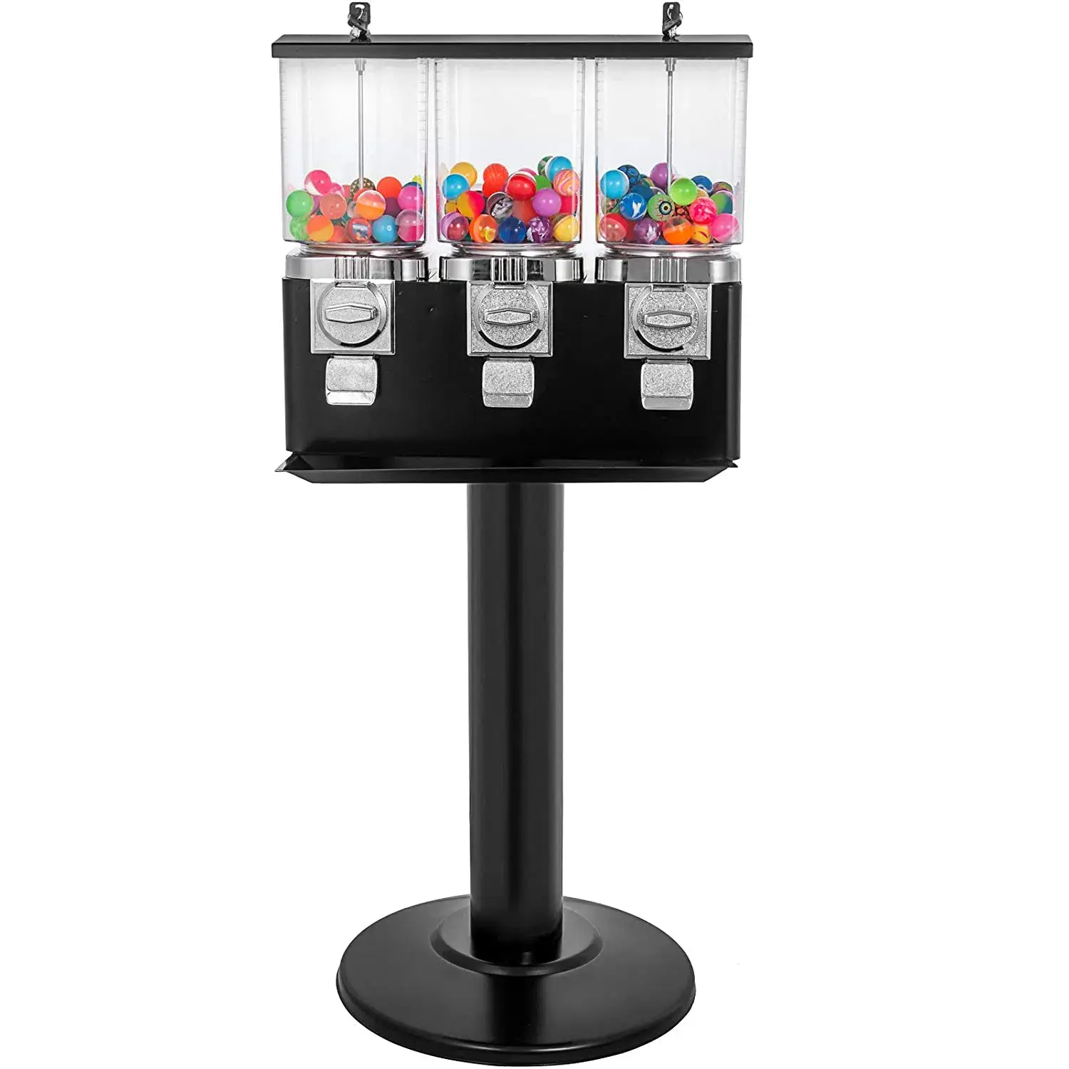 Máy bán kẹo gumball ba ngăn kết hợp chân đế nặng (TR103B) - Lựa chọn hoàn hảo cho kinh doanh