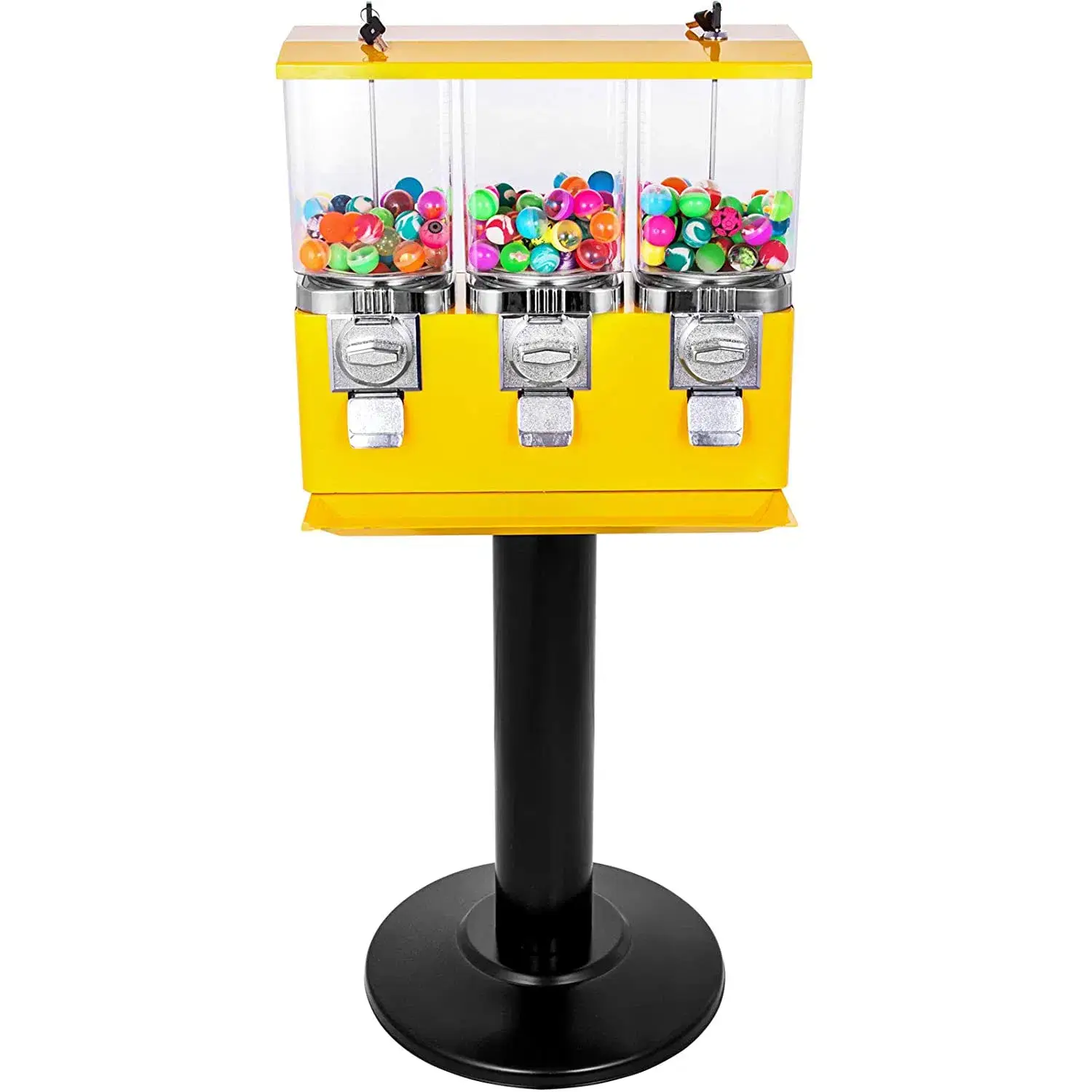Máy bán kẹo gumball ba ngăn kết hợp chân đế nặng (TR103B) - Lựa chọn hoàn hảo cho kinh doanh