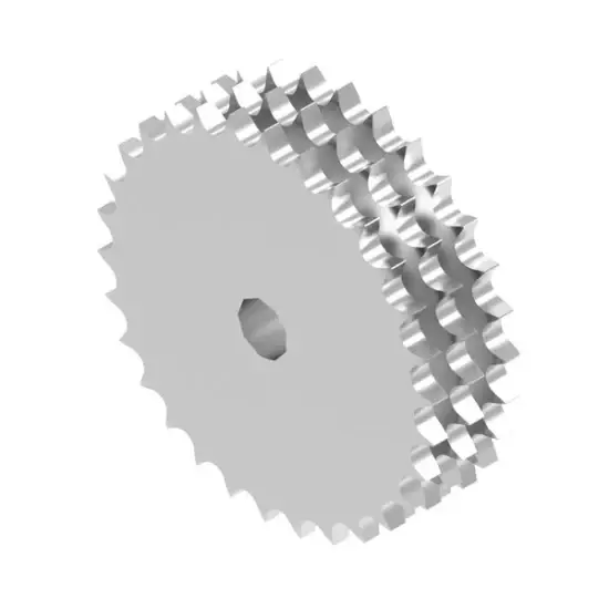 Bánh răng Triplex Platewheel Dây chuyền con lăn Bước 2 8-76 Loại B 32b-3 28b 24b Inox mới nhất hình ảnh 1-description