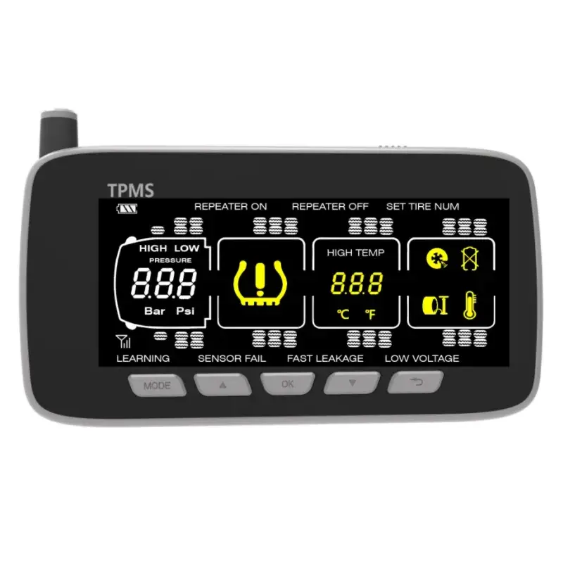 Hệ thống TPMS hỗ trợ giám sát áp suất lốp cho tối đa 46 lốp xe tải và xe kéo
