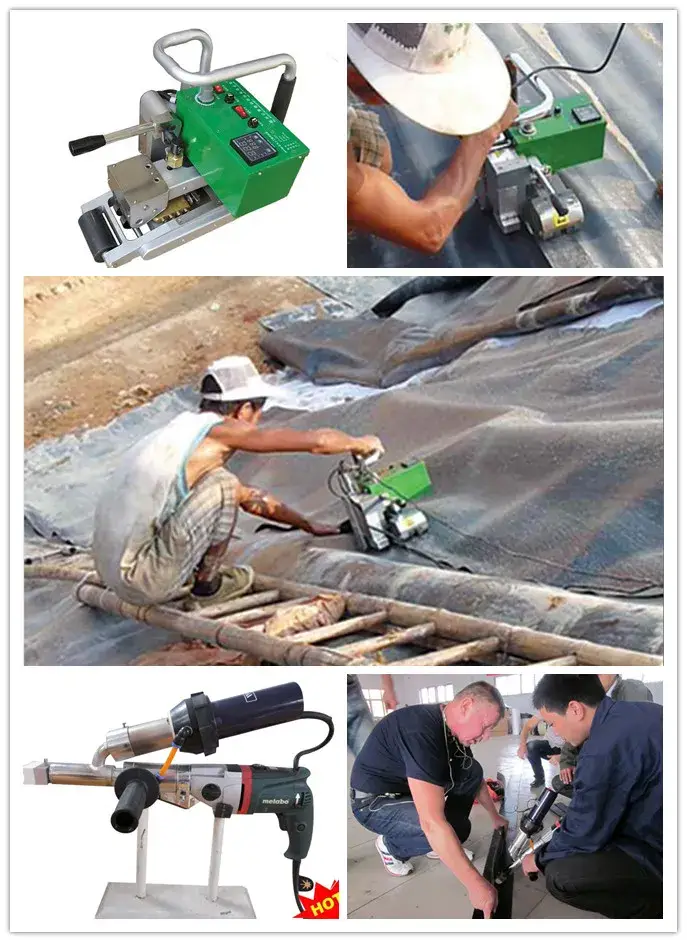 Máy hàn cạnh nóng Tsd dành cho việc kết nối tấm geomembrane HDPE