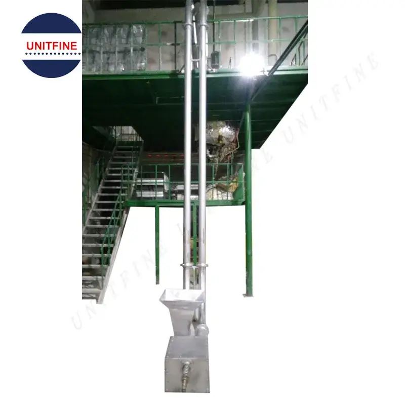Băng tải kéo dạng ống để cung cấp nước hydrate Canxi