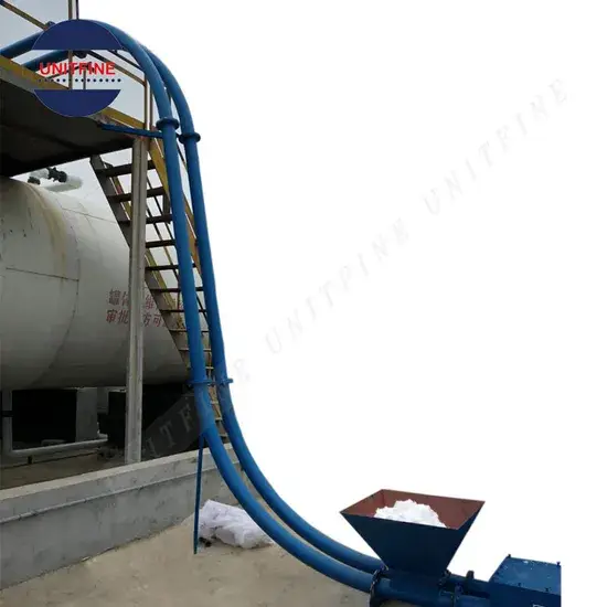 Băng tải kéo dạng ống để cung cấp nước hydrate Canxi