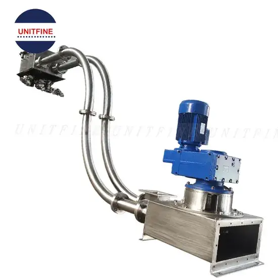 Băng tải kéo dạng ống để cung cấp nước hydrate Canxi