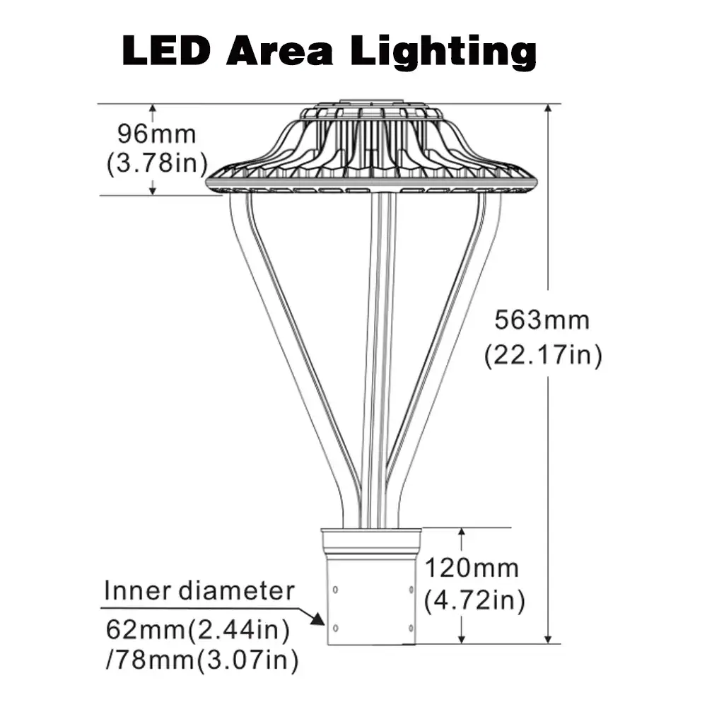 Đèn LED Khu Vực 75W - Sản Phẩm Hàng Tồn Kho Chất Lượngcao hình ảnh 17-description