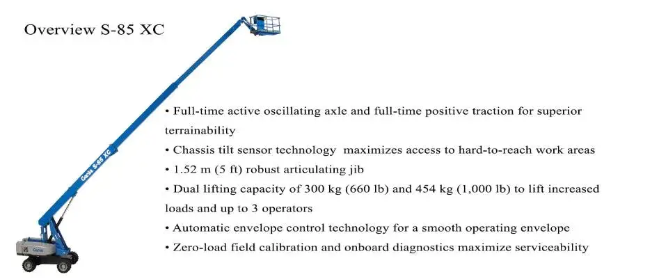 Genie S85xc - Máy cẩu nâng telescopic đã qua sử dụng từ nhà máy Trung Quốc hình ảnh 21-description