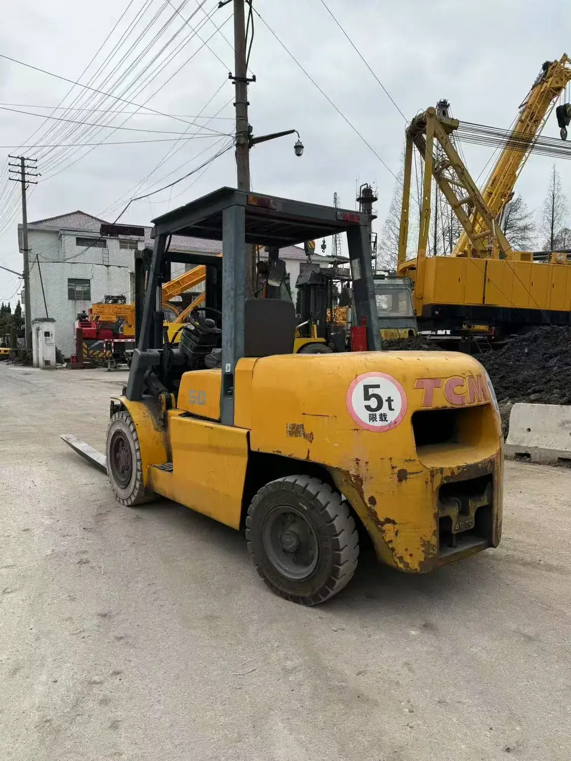 Xe nâng T-C-M 3t 5t 10t, hàng chất lượng đã qua sử dụng, xuất xứ từ Nhật Bản
