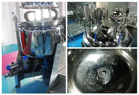 Máy trộn chân không dùng để đồng hóa sản phẩm có độ nhớt cao
