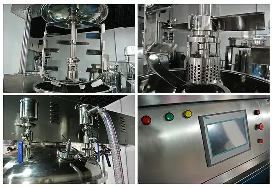 Máy trộn chân không dùng để đồng hóa sản phẩm có độ nhớt cao