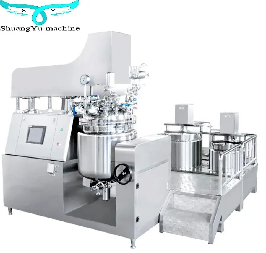 Máy trộn chân không dùng để đồng hóa sản phẩm có độ nhớt cao