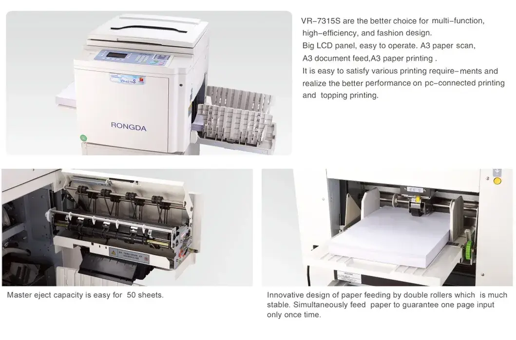 Máy sao chép kỹ thuật số Rongda VR-7315s - Sản phẩm chuyên nghiệp được chứng nhận CE hình ảnh 13-description