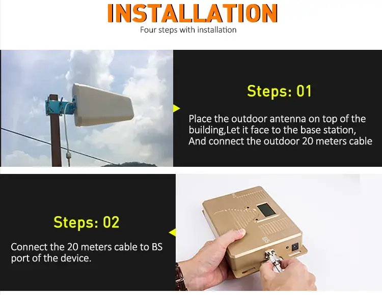 Bộ khuếch đại tín hiệu di động cho các tần số WCDMA DCS kép 2G 3G 4G MHz hình ảnh 18-description