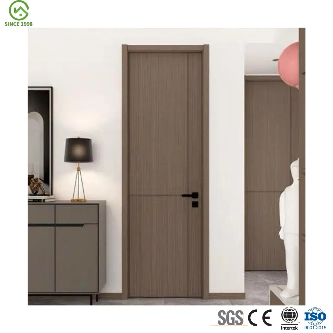 Cửa phòng ngủ PVC chất liệu gỗ chống thấm nước - Lựa chọn không thể bỏ qua