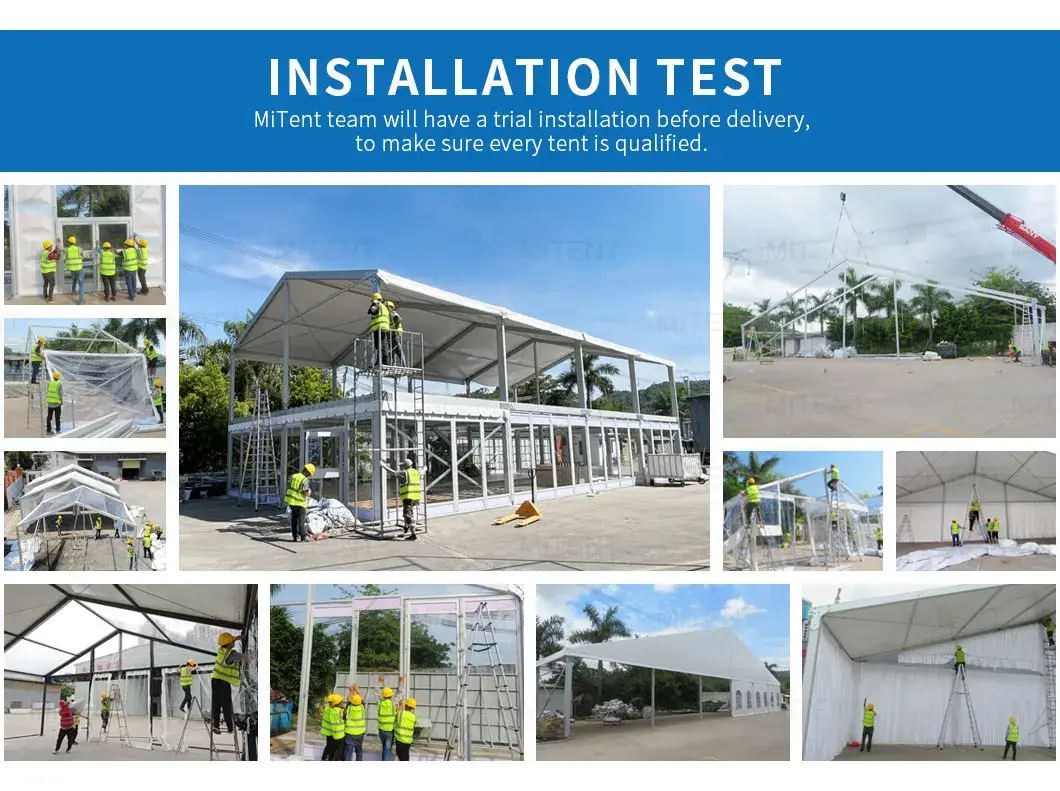 Lều cưới cao cấp với cấu trúc tường kính và lều sự kiện chất lượng hình ảnh 15-description