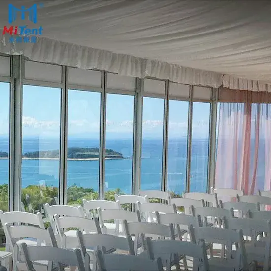 Lều cưới cao cấp với cấu trúc tường kính và lều sự kiện chất lượng
