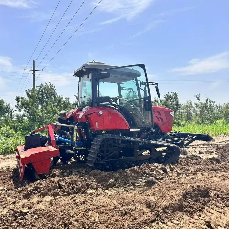 Xe kéo bánh xích dùng cho vườn cây, nông trại, cày ruộng và máy móc nông nghiệp