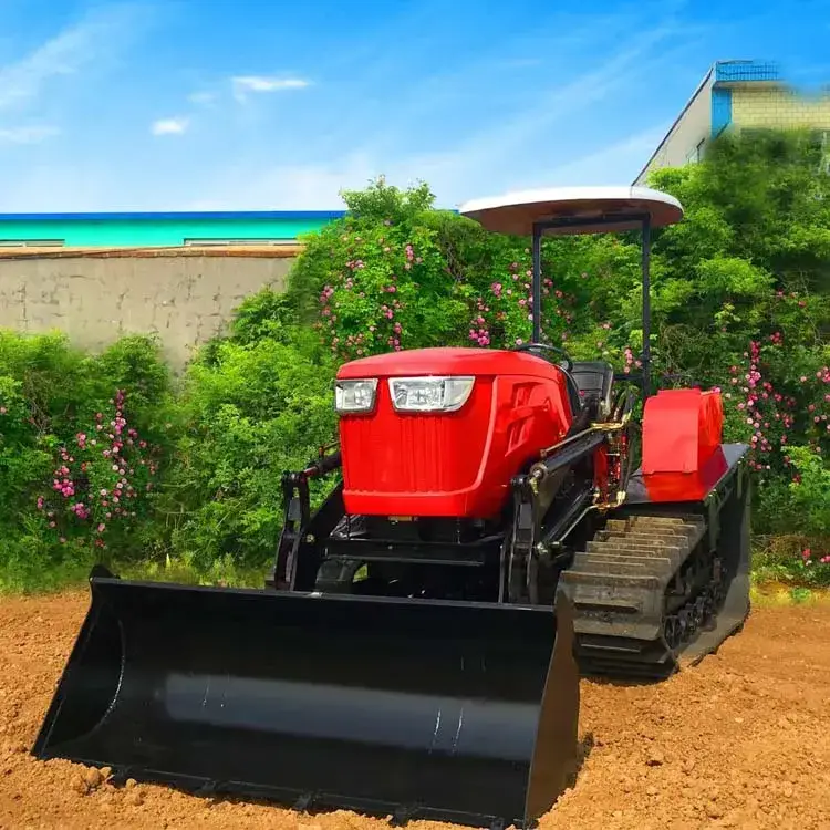 Xe kéo bánh xích dùng cho vườn cây, nông trại, cày ruộng và máy móc nông nghiệp