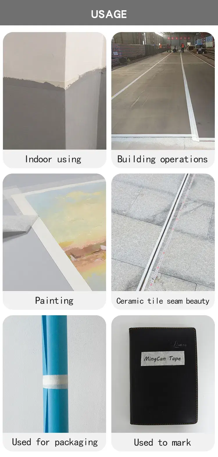 Băng dính sơn trắng tùy chỉnh để sơn, ghi nhãn và thủ công DIY hình ảnh 21-description