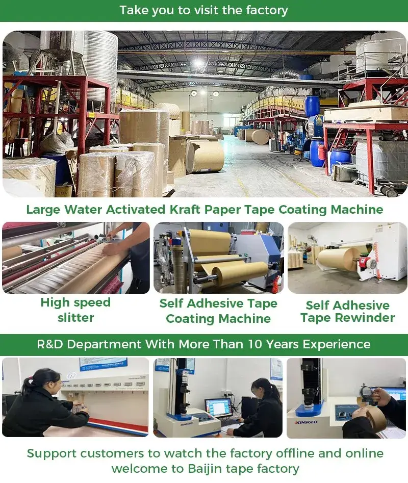 Băng dính kraft tự dính màu trắng - Sản phẩm băng dính gummed chất lượng cao cho đóng gói