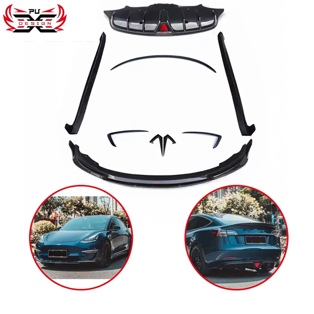 Đại lý cung cấp Cản trước, bệ bên, khuếch tán phía sau cho xe Tesla Model 3