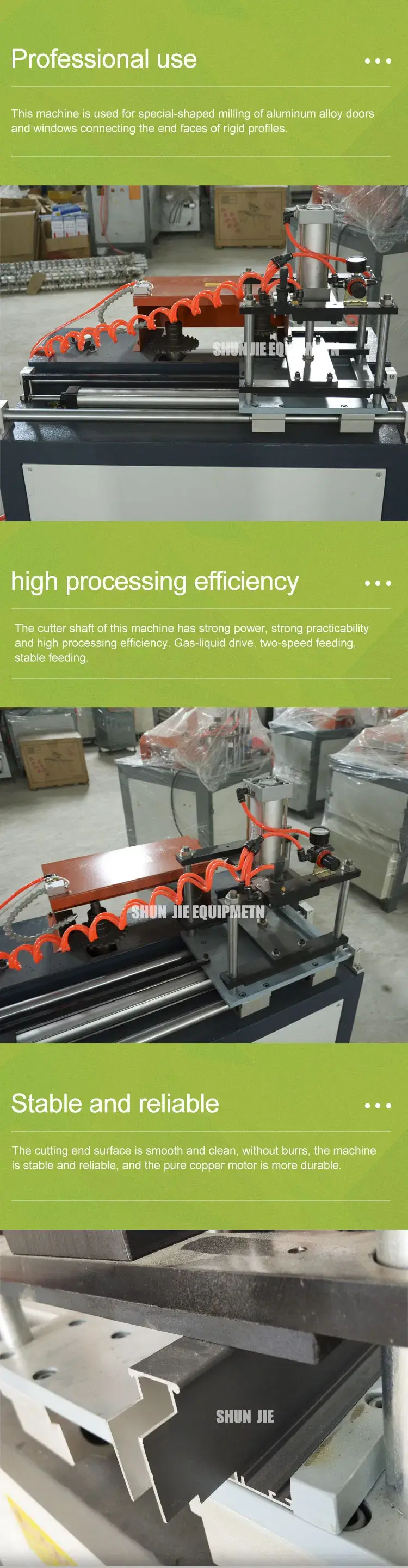 Máy phay mặt đầu thanh nhôm Axis - Giải pháp cho sản xuất cửa sổ và cửa nhôm hình ảnh 15-description