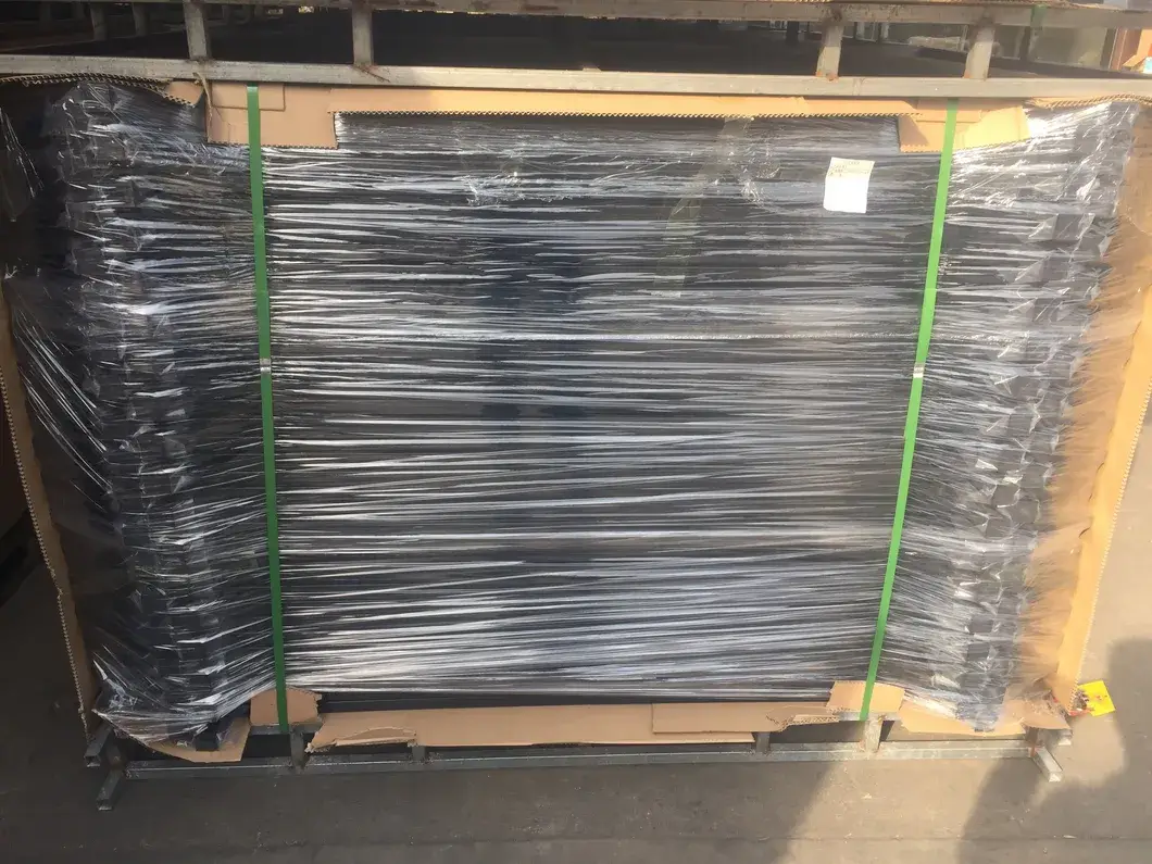 Hàng buôn bán hàng rào vườn thép mạ kẽm cao cấp - Thiết kế kim loại đen 6ftx8FT hình ảnh 30-description