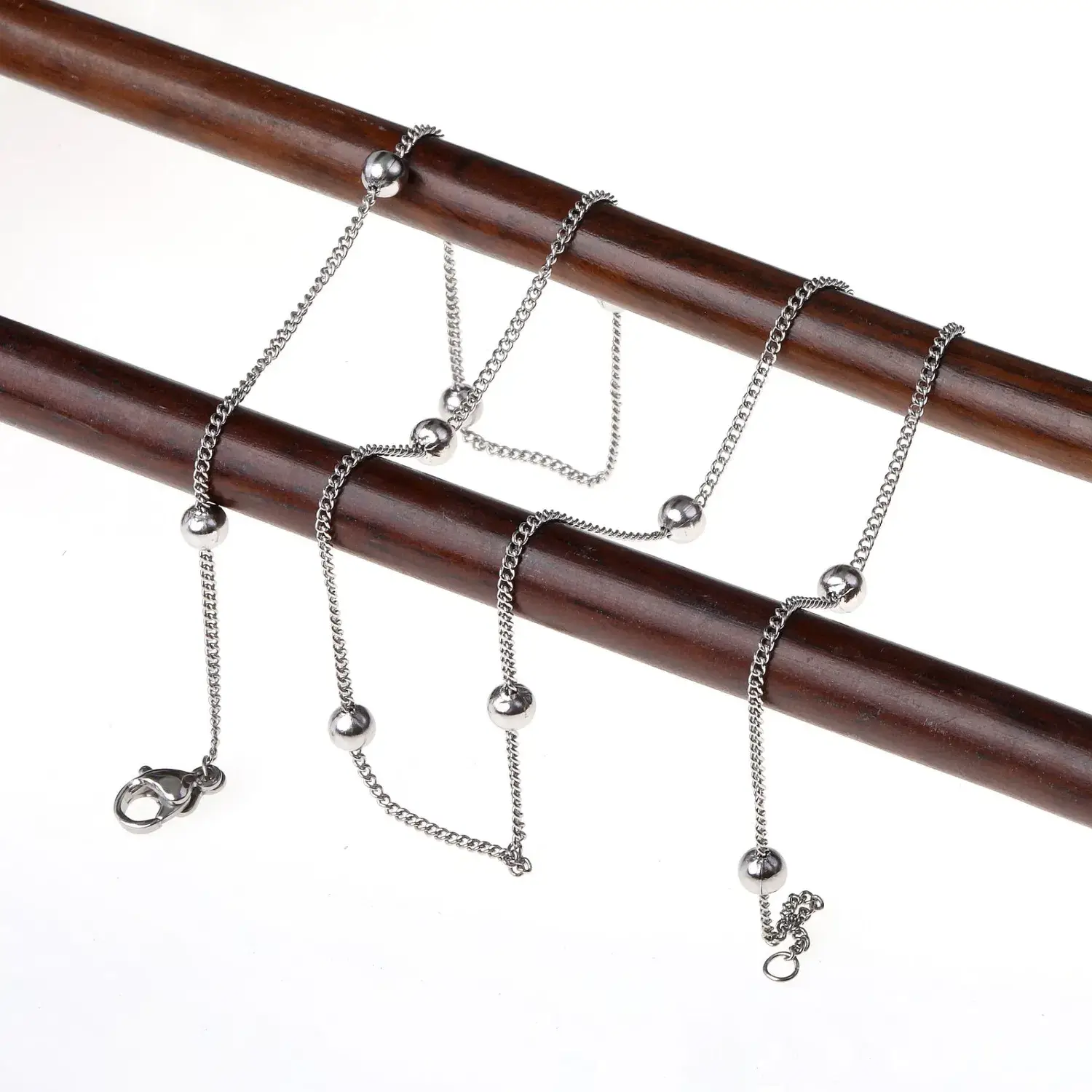 Vòng trang sức cổ điển thép không gỉ mạ vàng, kiểu Belcher Rolo cho nữ